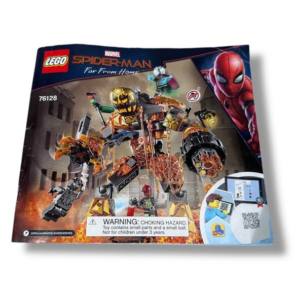 Lego Marvel Spider Man Molten Man Battle #76128 Building Instruction Manual Only - Picture 1 of 9